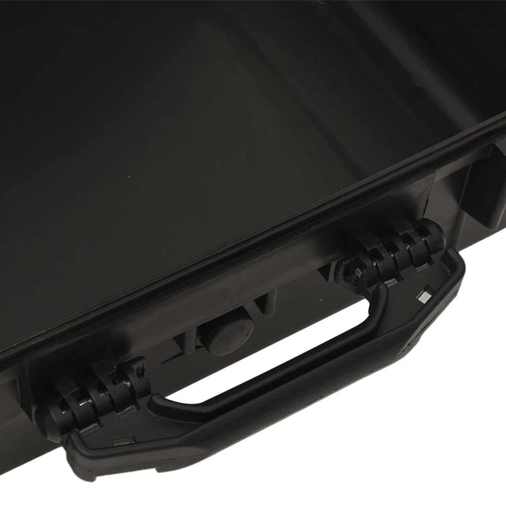 vidaXL Portable Flight Case Black 18.5"x14.2"x7.1" PP