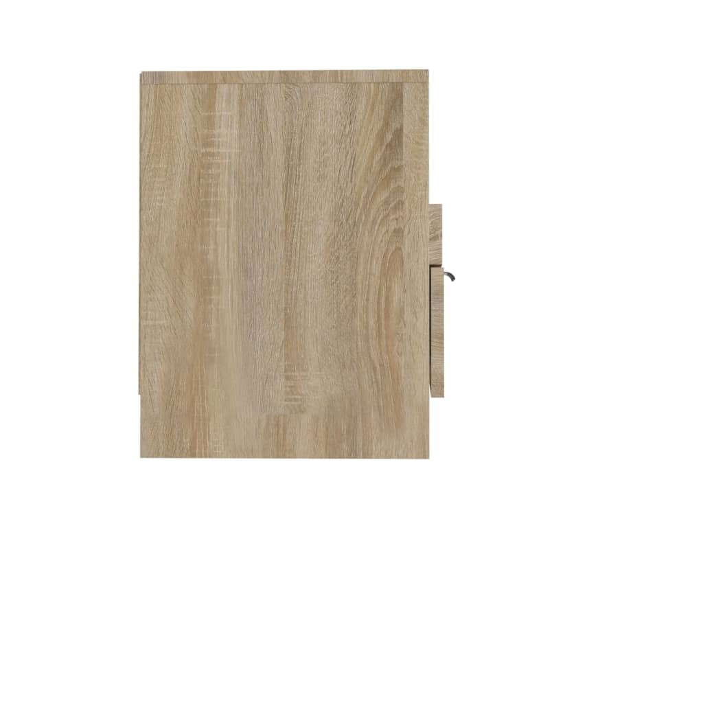 vidaXL TV Stand Sonoma Oak 59.1"x13.2"x17.7" Engineered Wood