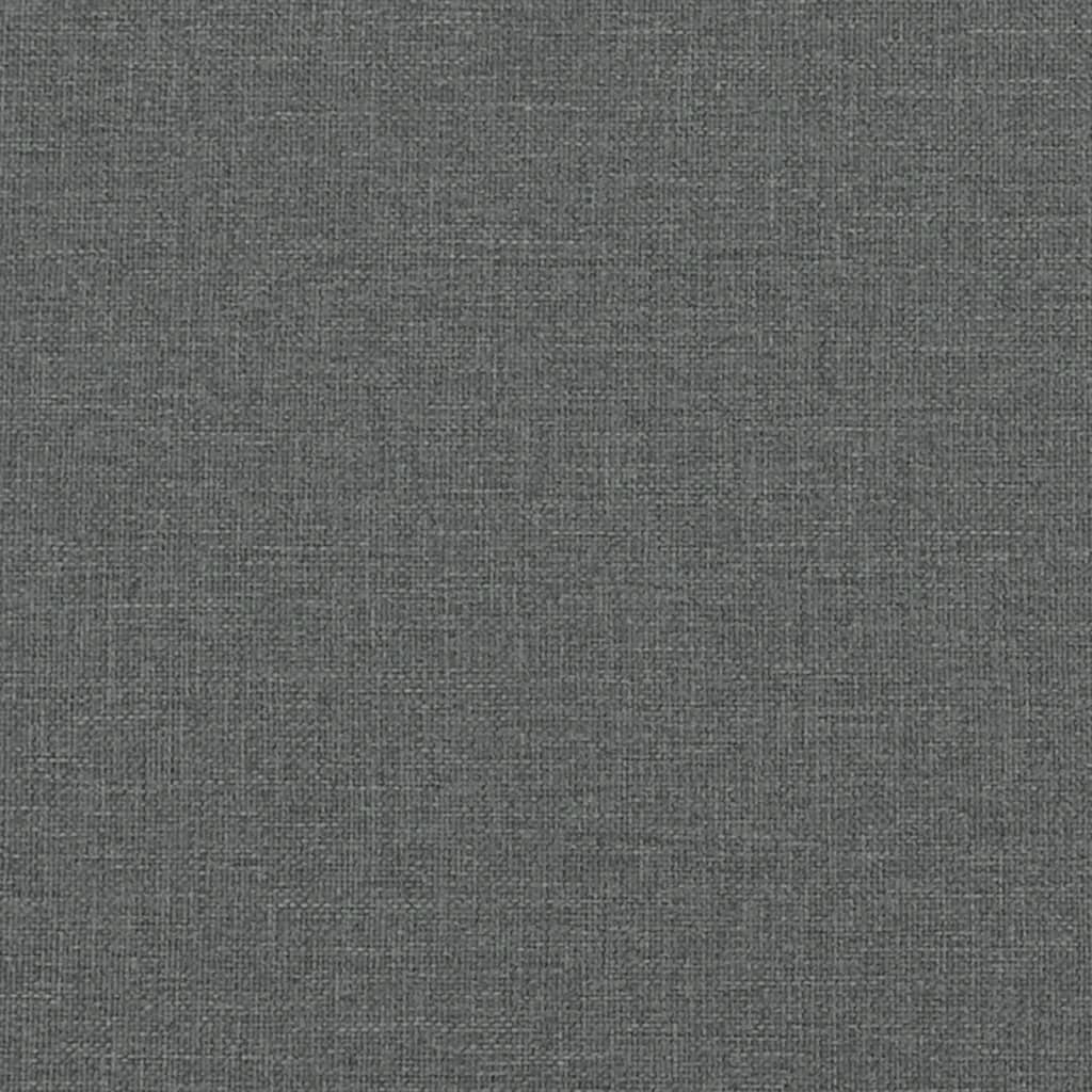 vidaXL 2 Piece Sofa Set with Cushions Dark Gray Fabric