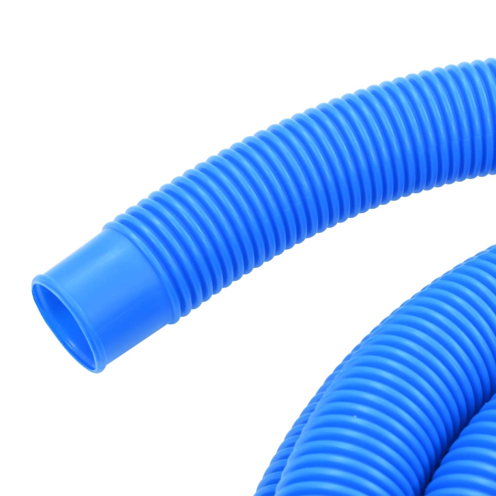 vidaXL Pool Hose with Clamps Blue 1.5" 19.7'