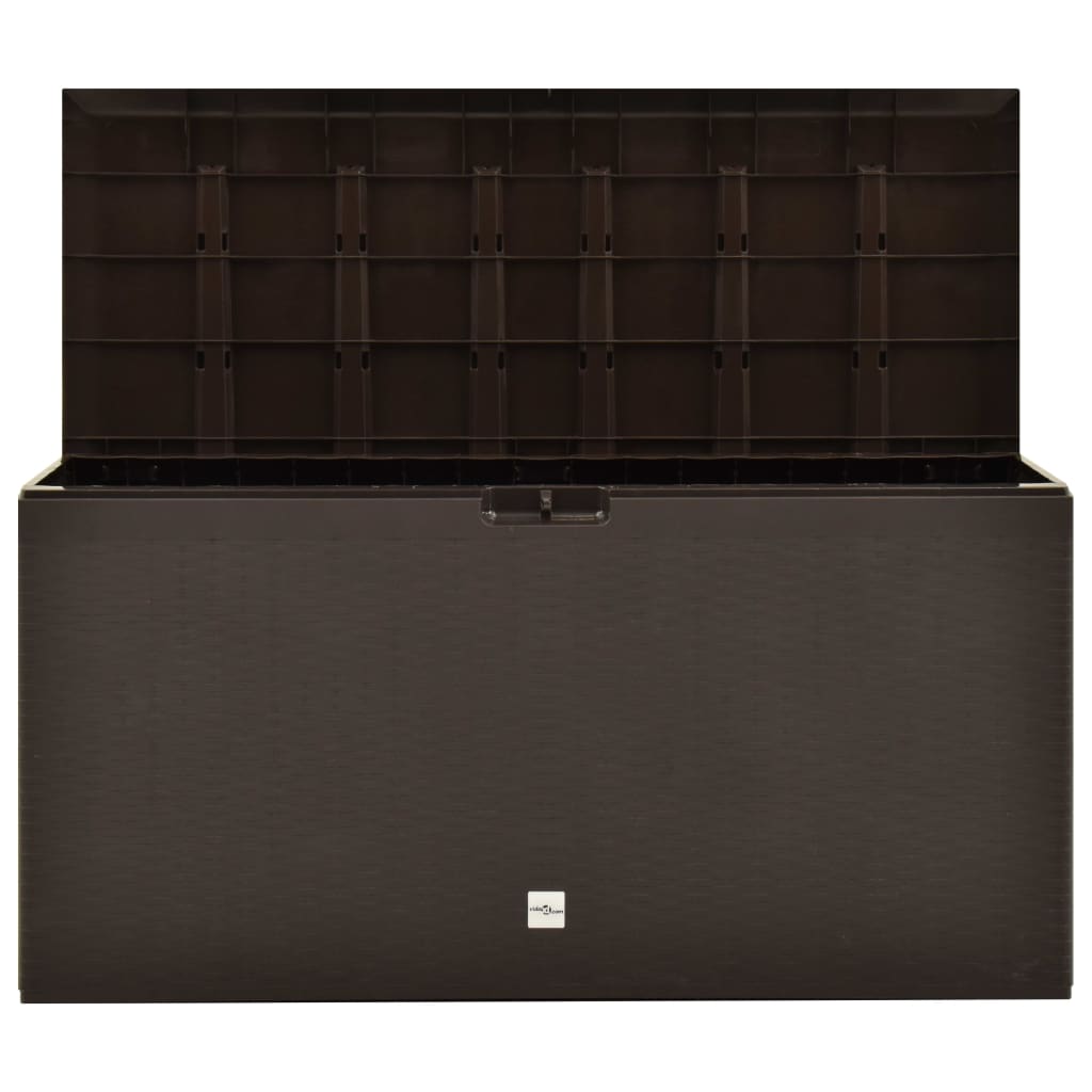 vidaXL Patio Storage Box Brown 44.9"x18.5"x23.6"
