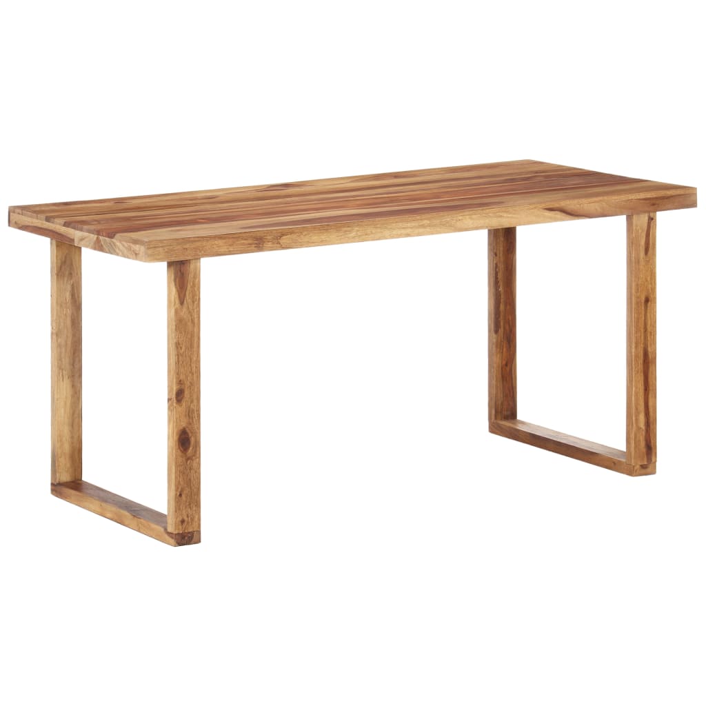 vidaXL Dining Table 63"x31.5"x29.9" Solid Sheesham Wood