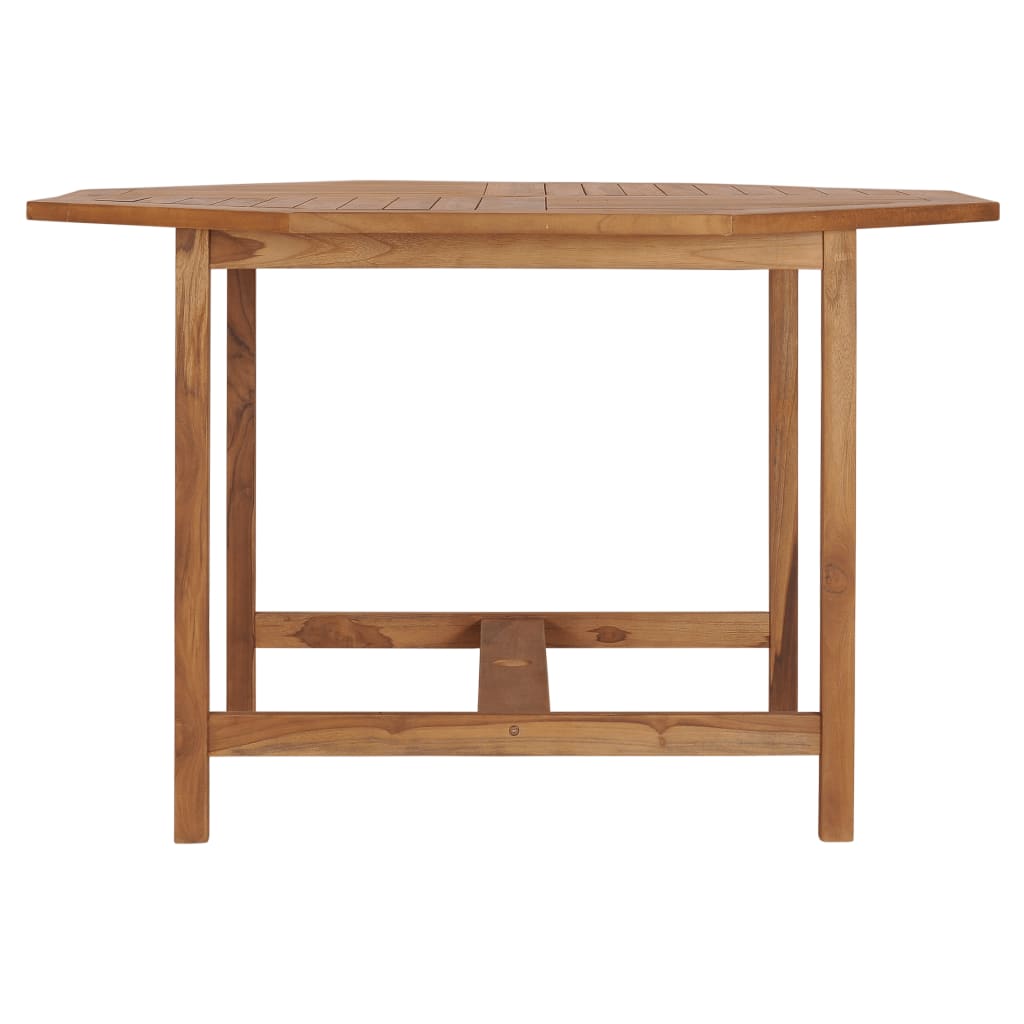 vidaXL Patio Table 47.2"x47.2"x29.5" Solid Teak Wood
