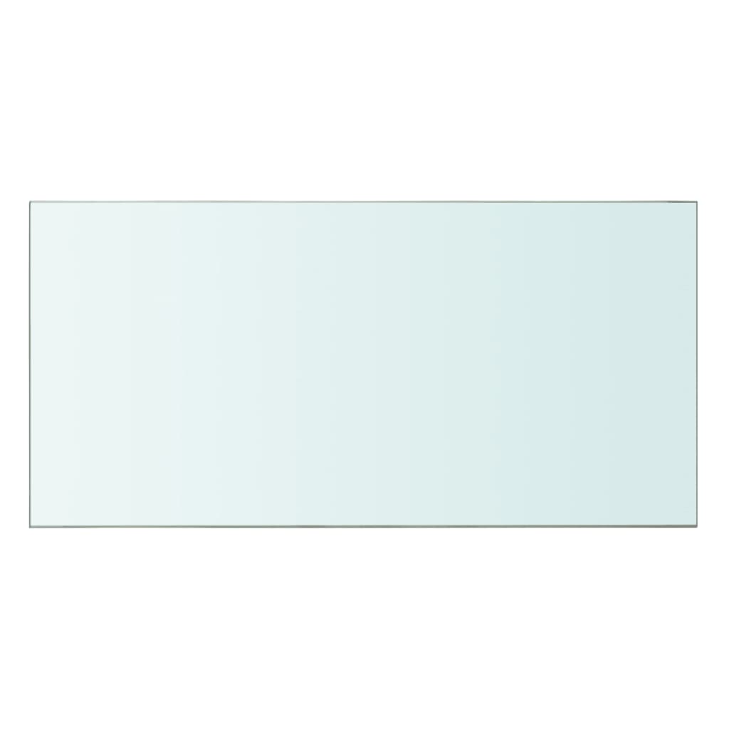 vidaXL Shelves 2 pcs Panel Glass Clear 23.6"x11.8"