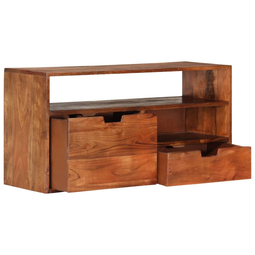 vidaXL TV Cabinet 31.5"x11.8"x16.5" Solid Acacia Wood