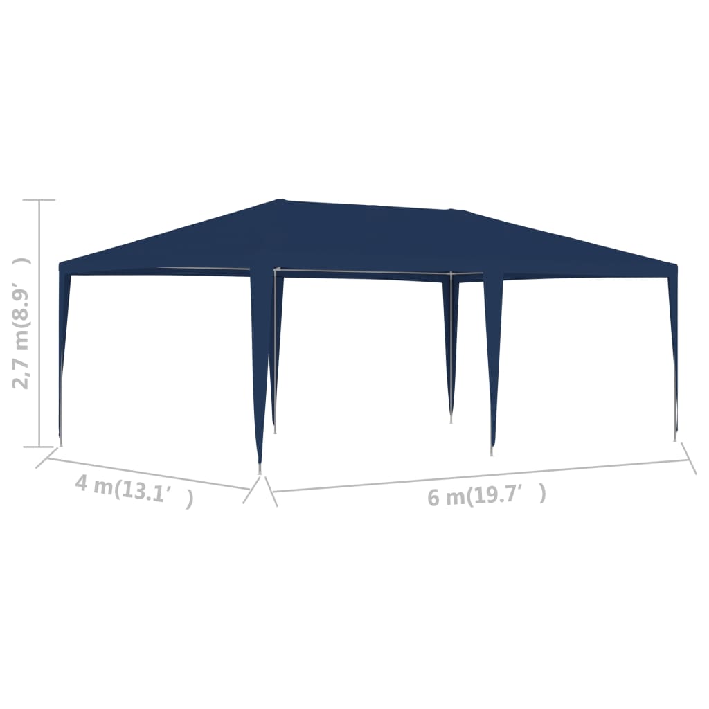 vidaXL Party Tent 13.1'x19.7' Blue
