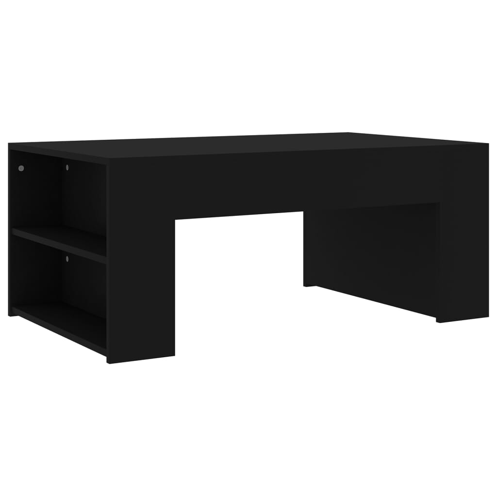 vidaXL Coffee Table Black 39.4"x23.6"x16.5" Engineered Wood