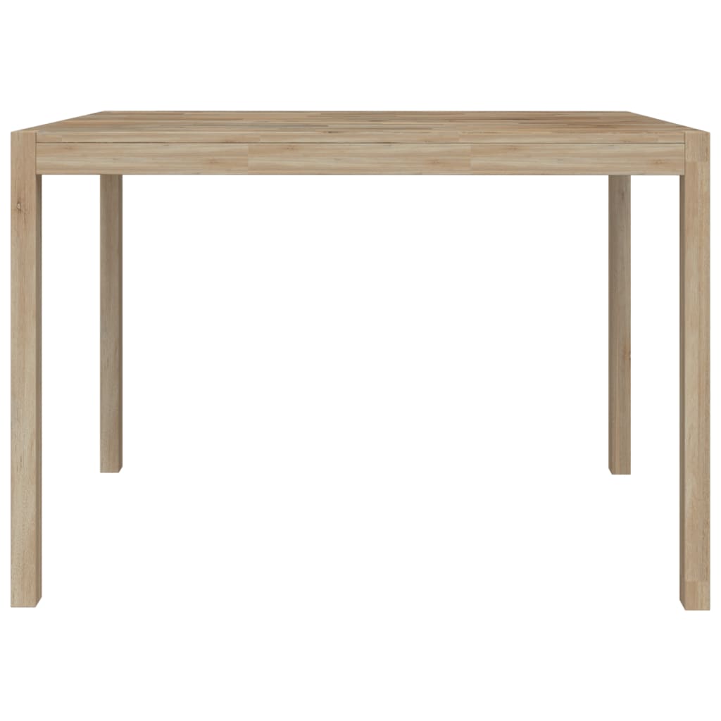vidaXL Dining Table 43.3"x27.6"x29.5" Solid Wood Acacia