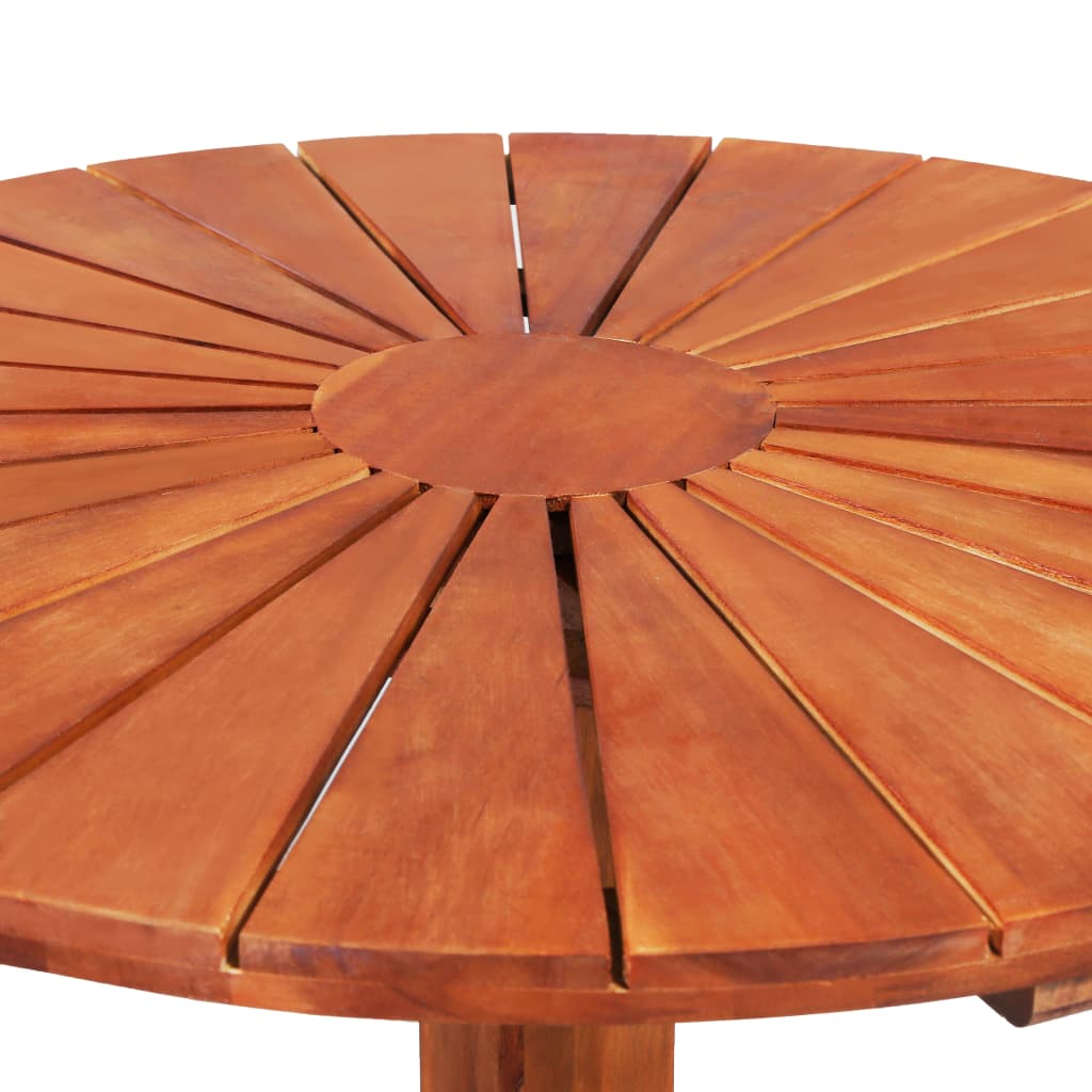 vidaXL Bistro Table 27.6"x27.6" Solid Acacia Wood