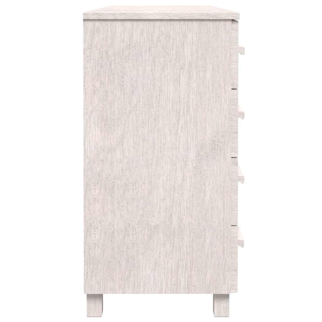 vidaXL Sideboard White 44.5"x15.7"x31.5" Solid Wood Pine