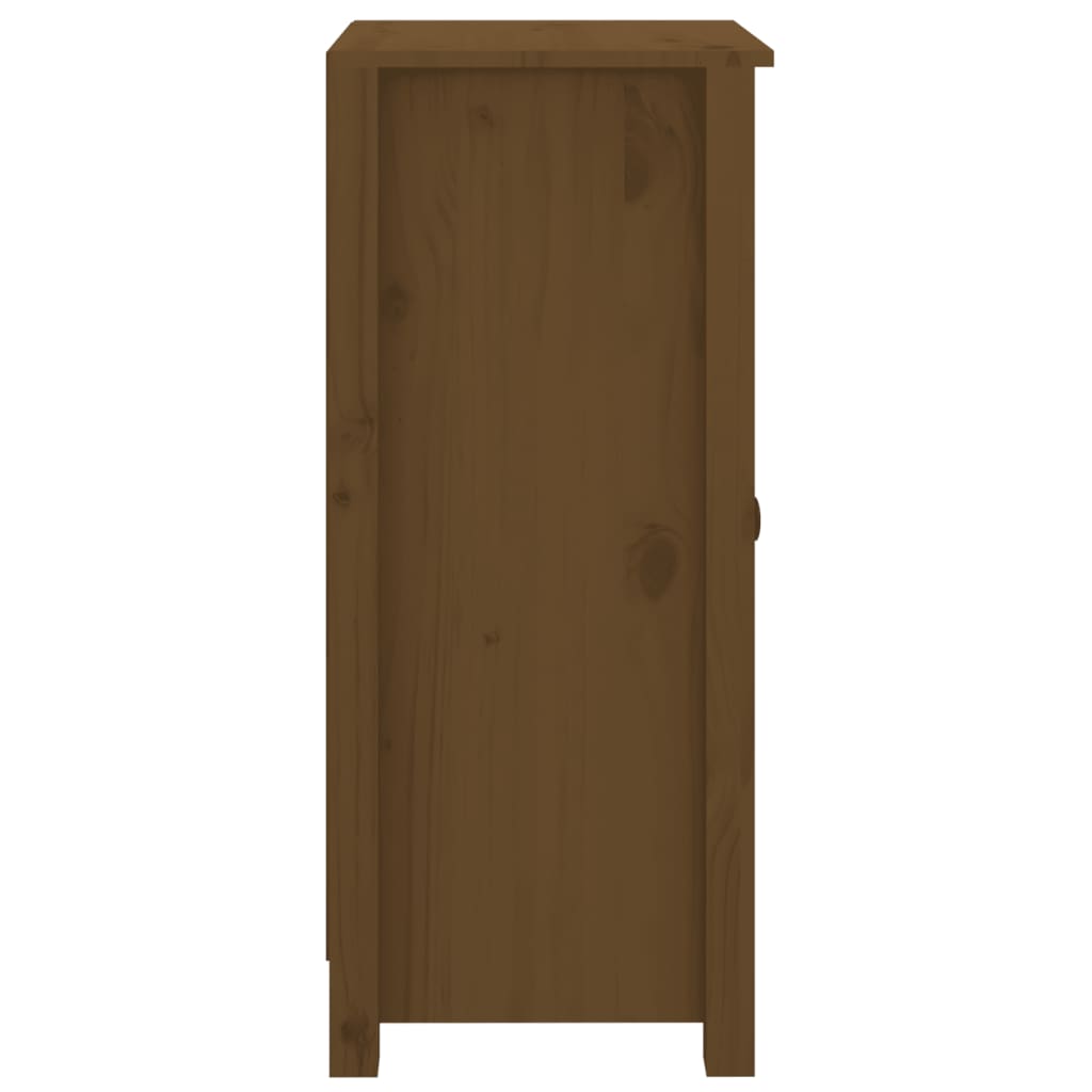 vidaXL Sideboards 2 pcs Honey Brown 15.7"x13.8"x31.5" Solid Wood Pine