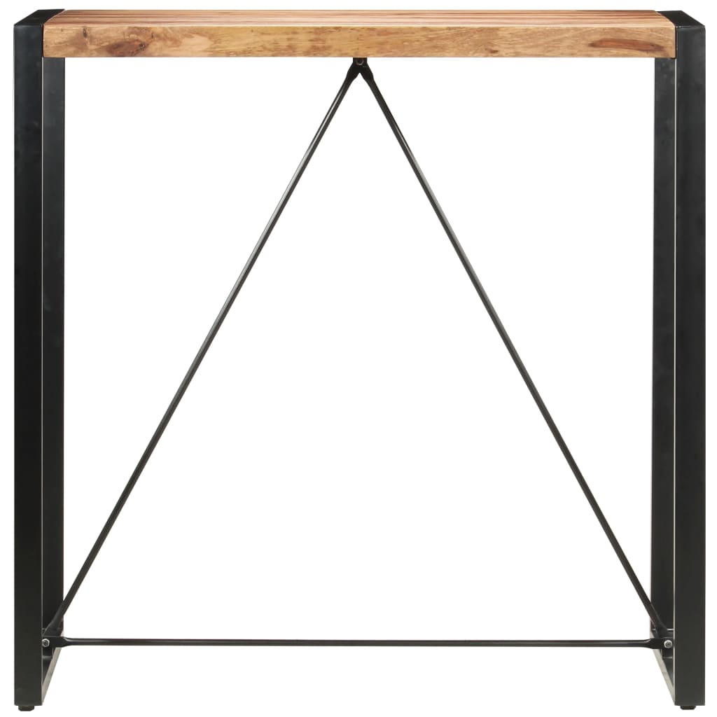 vidaXL Bar Table 43.3"x23.6"x43.3" Solid Sheesham Wood