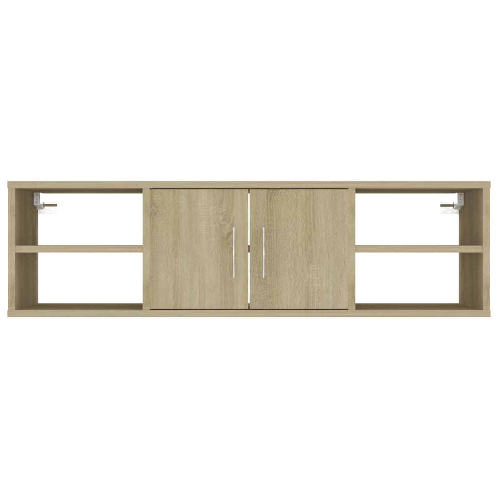 vidaXL Wall Shelf Sonoma Oak 40.2"x11.8"x11.4" Engineered Wood