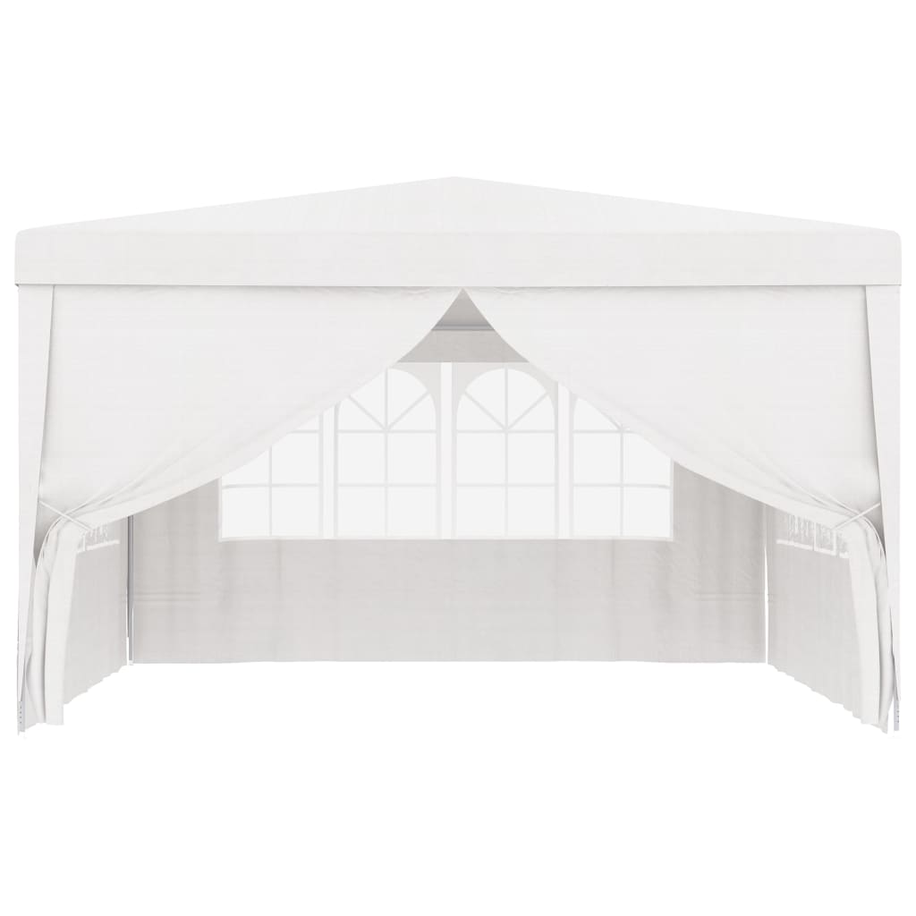 vidaXL Professional Party Tent with Side Walls 13.1'x13.1' White 0.3 oz/ft²