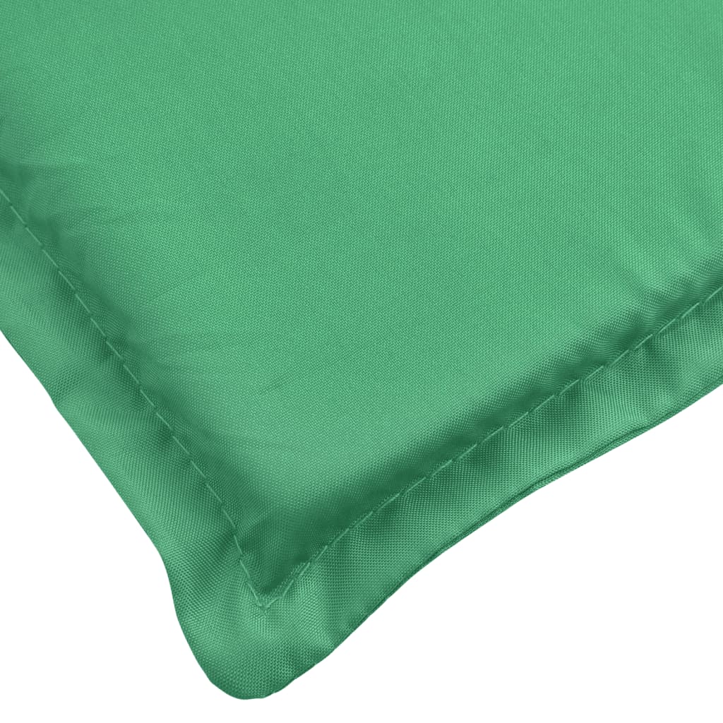 vidaXL Sun Lounger Cushion Green 78.7"x23.6"x1.2" Oxford Fabric