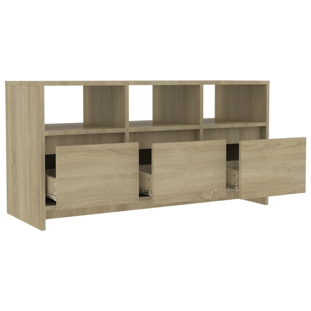 vidaXL TV Cabinet Sonoma Oak 40.2"x14.8"x20.7" Engineered Wood