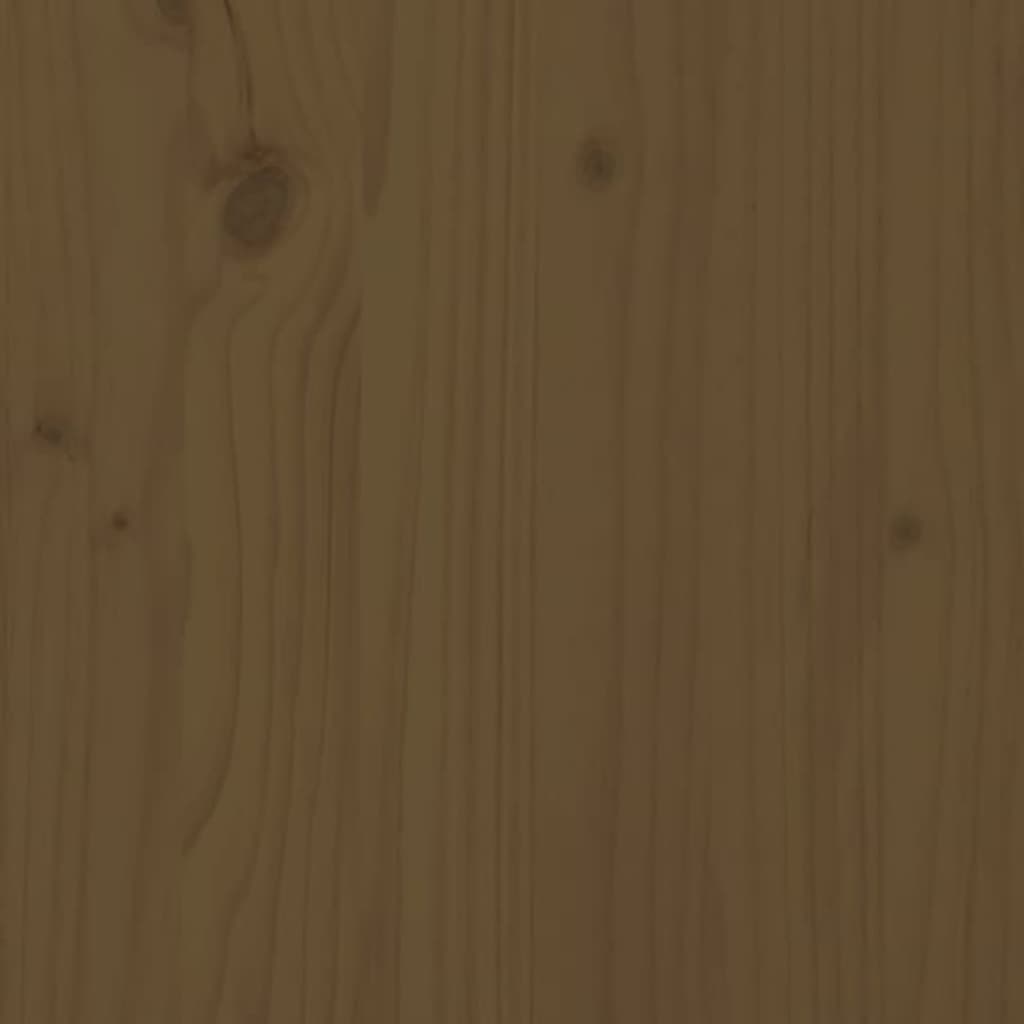 vidaXL Sideboard Honey Brown 82.7"x13.8"x31.5" Solid Wood Pine
