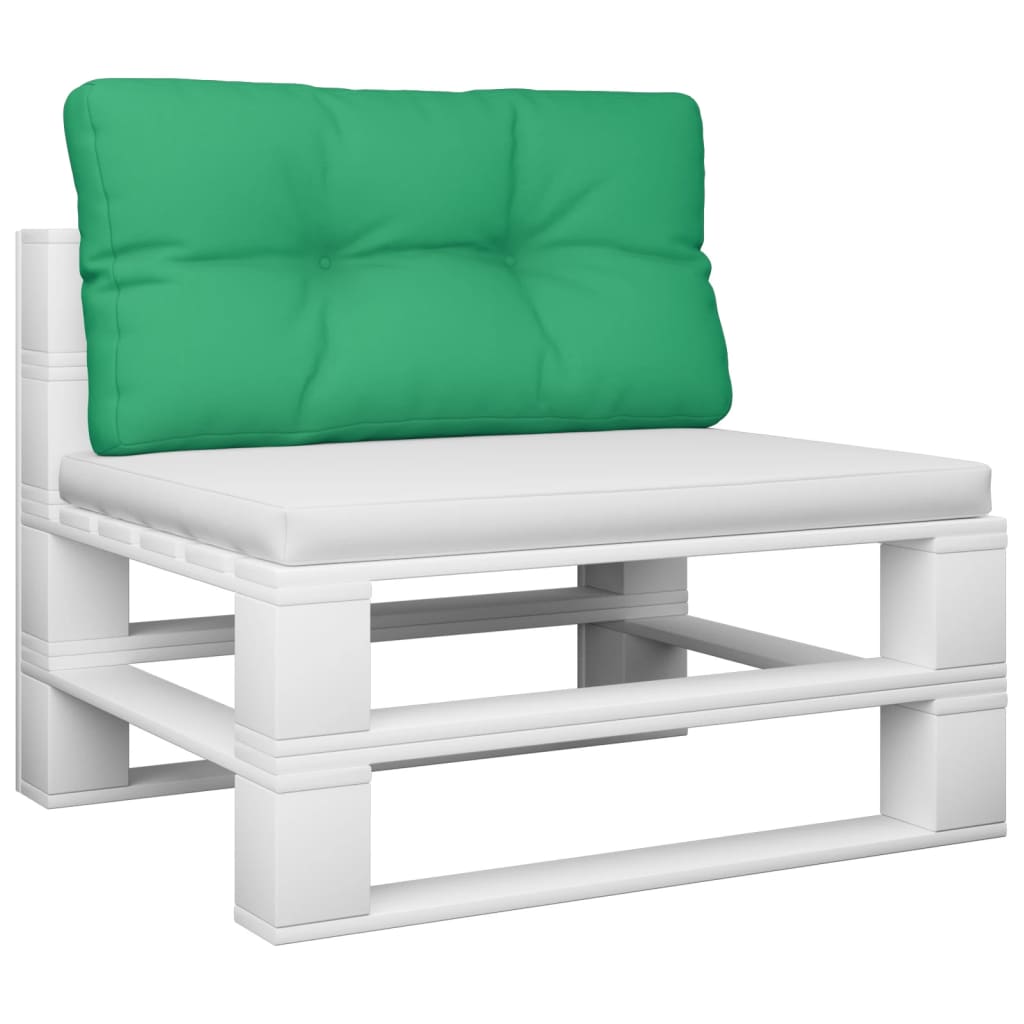 vidaXL Pallet Sofa Cushion Green 31.5"x15.7"x3.9"