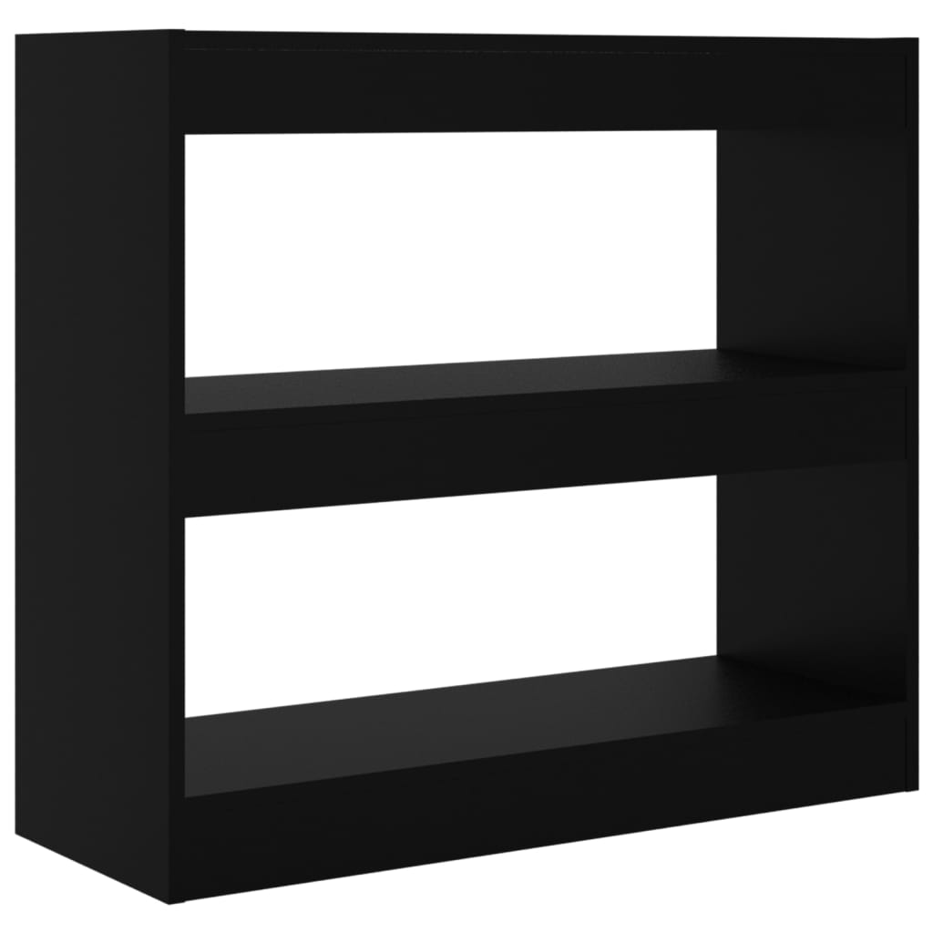 vidaXL Book Cabinet/Room Divider Black 31.5"x11.8"x28.3"