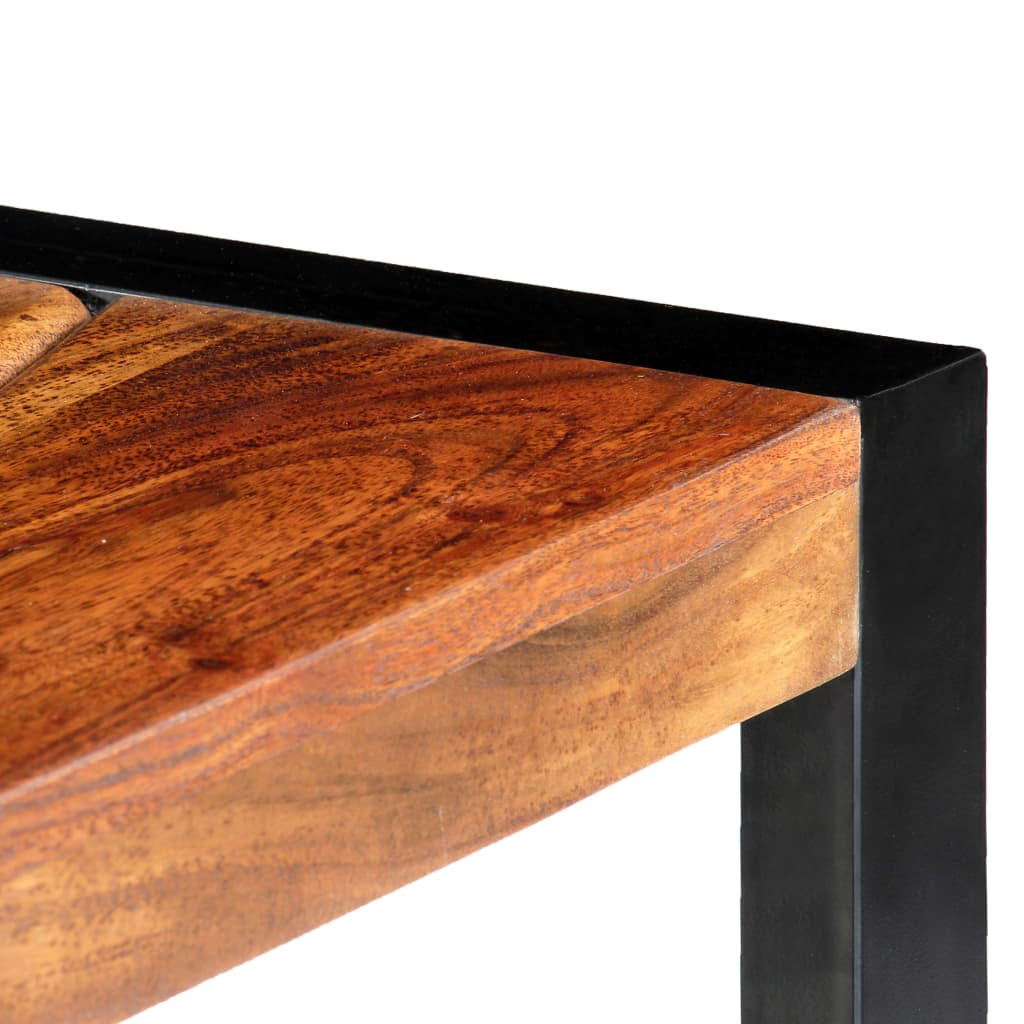 vidaXL TV Stand 55.1"x11.8"x17.7" Solid Wood Acacia