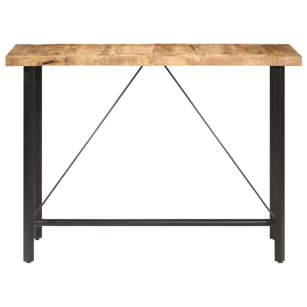vidaXL Bar Table 59.1"x27.6"x42.1" Rough Mango Wood