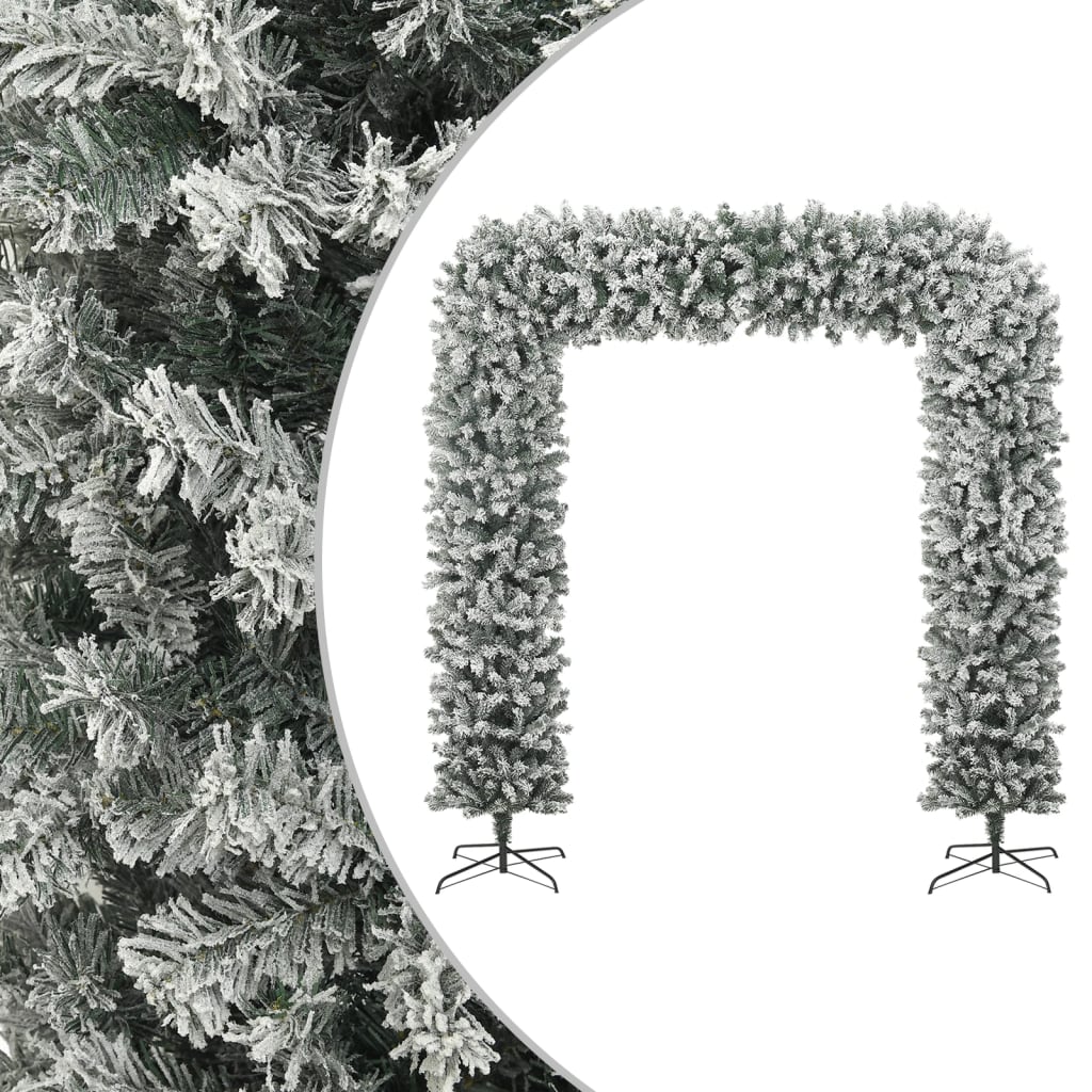 vidaXL Christmas Tree Arch with Flocked Snow 94.5"
