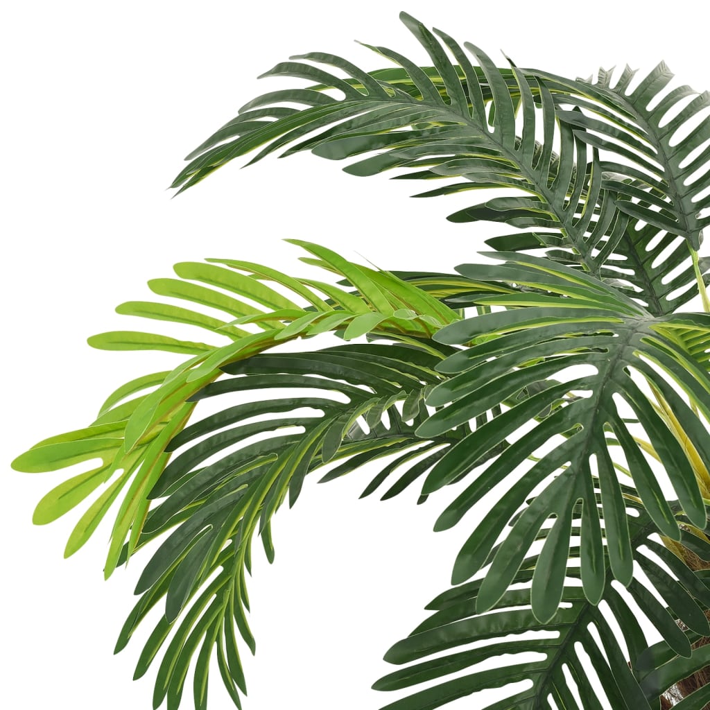 vidaXL Artificial Cycas Palm with Pot 35.4" Green