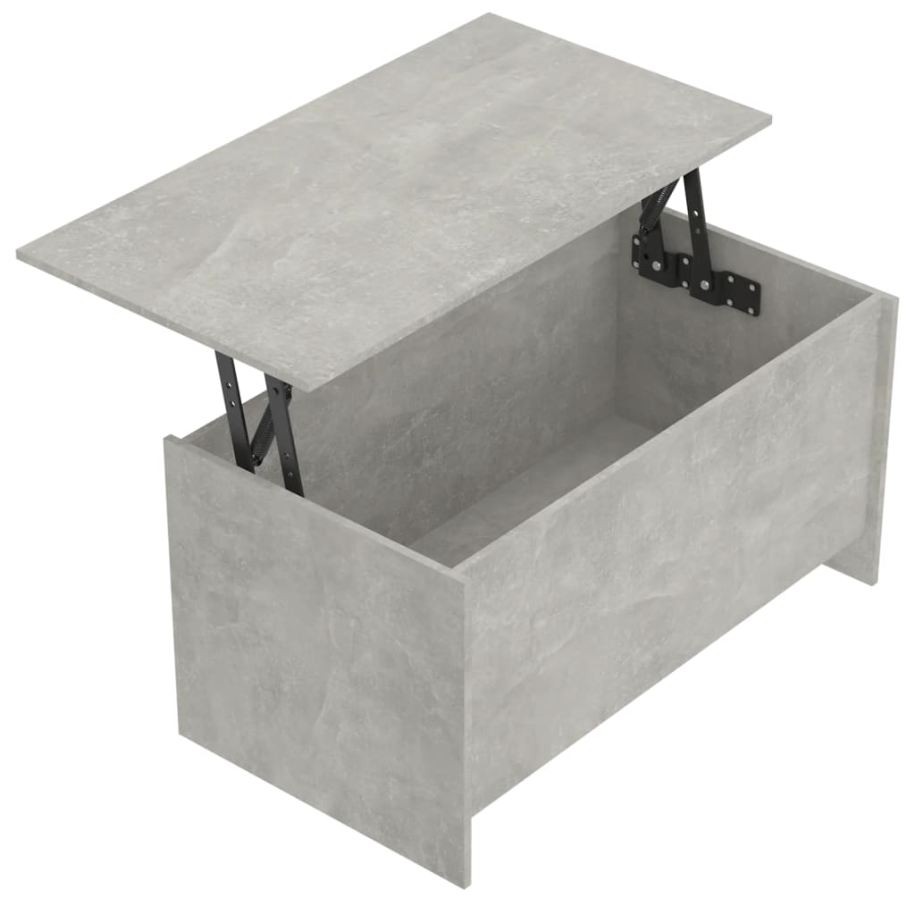 vidaXL Coffee Table Concrete Gray 40.2"x21.9"x20.7" Engineered Wood