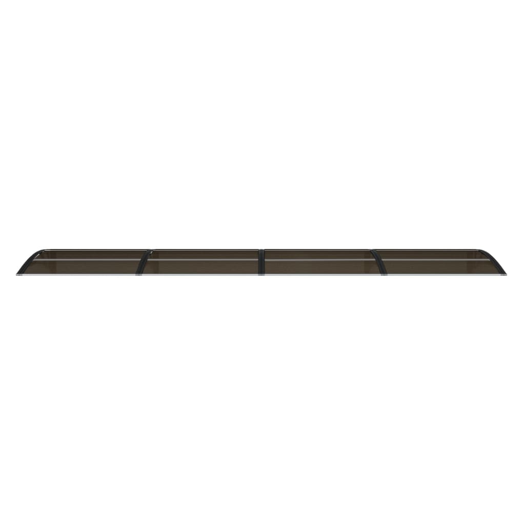 vidaXL Door Canopy Black 157.5"x29.5" Polycarbonate