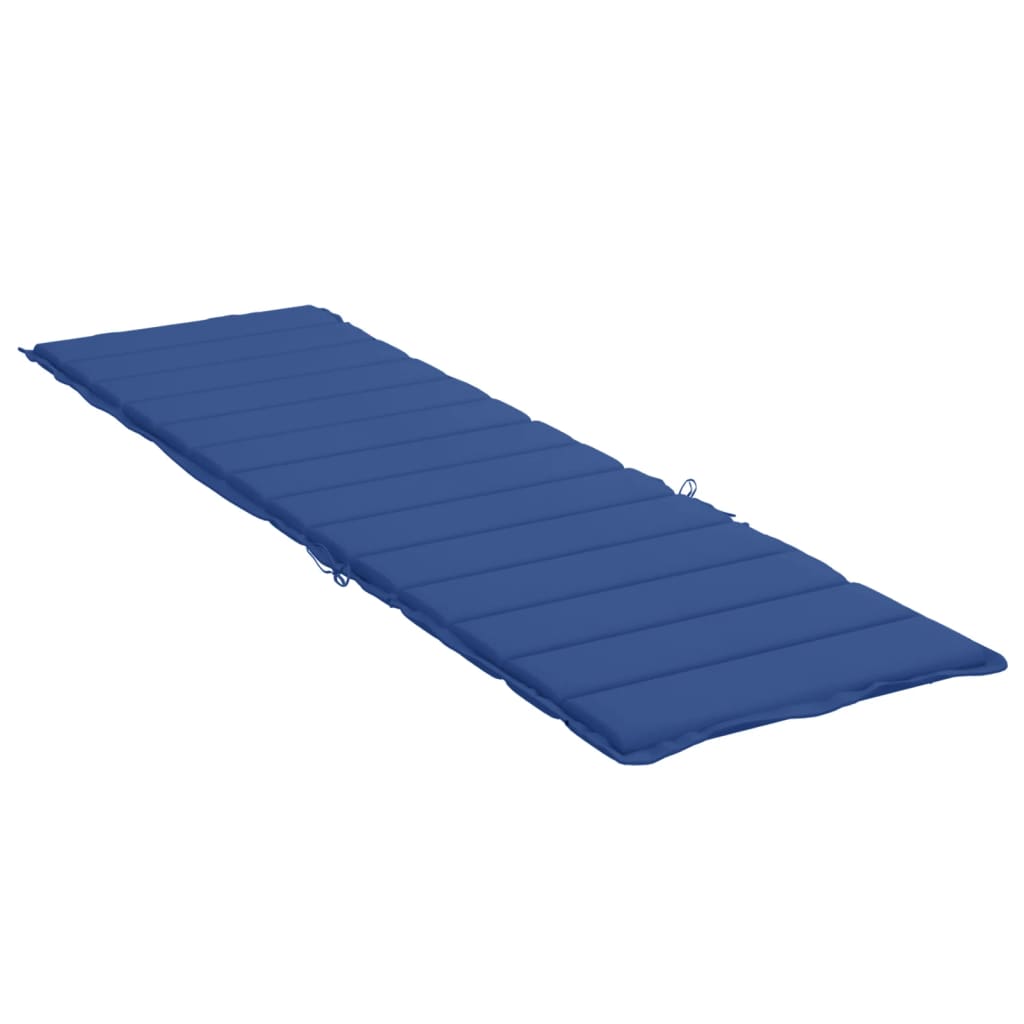 vidaXL Sun Lounger Cushion Royal Blue 78.7"x27.6"x1.2" Fabric