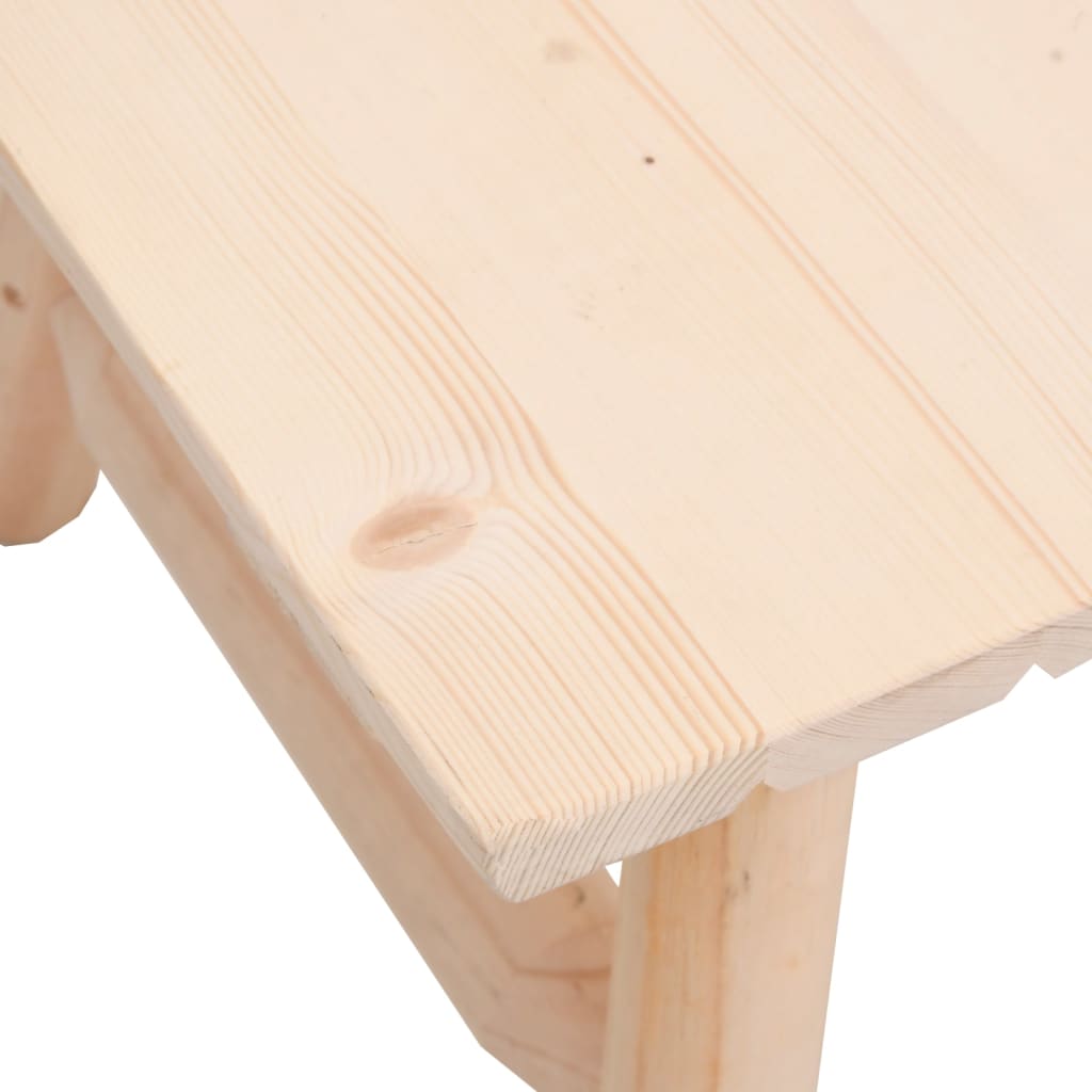 vidaXL 4 Piece Patio Lounge Set Solid Wood Spruce