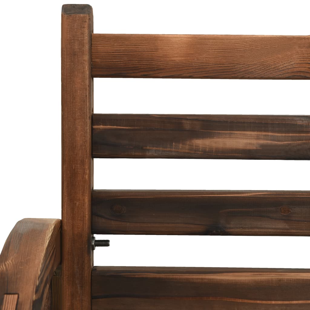 vidaXL Patio Bench 55.9" Solid Wood Fir