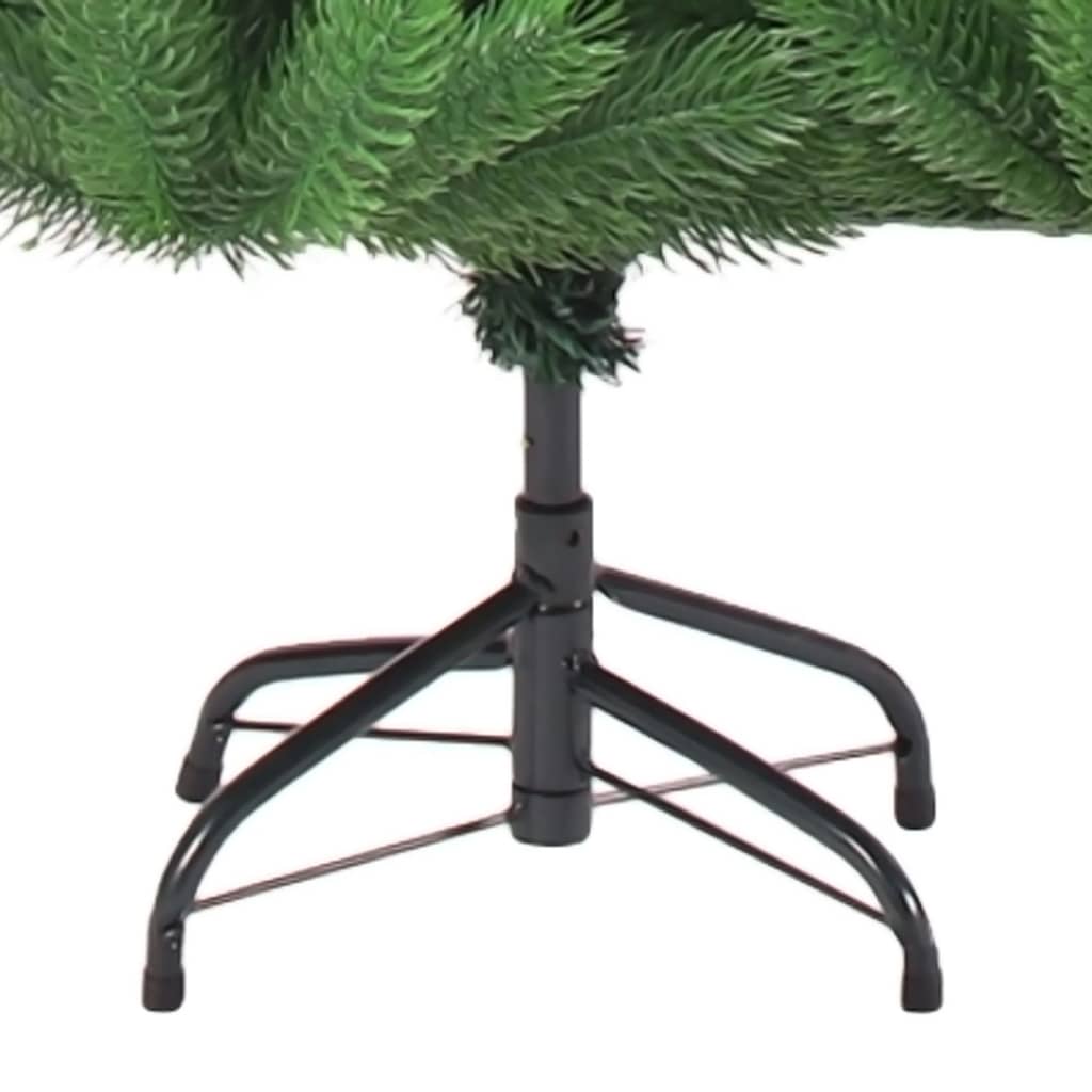 vidaXL Nordmann Fir Artificial Christmas Tree with LEDs Green 82.7"