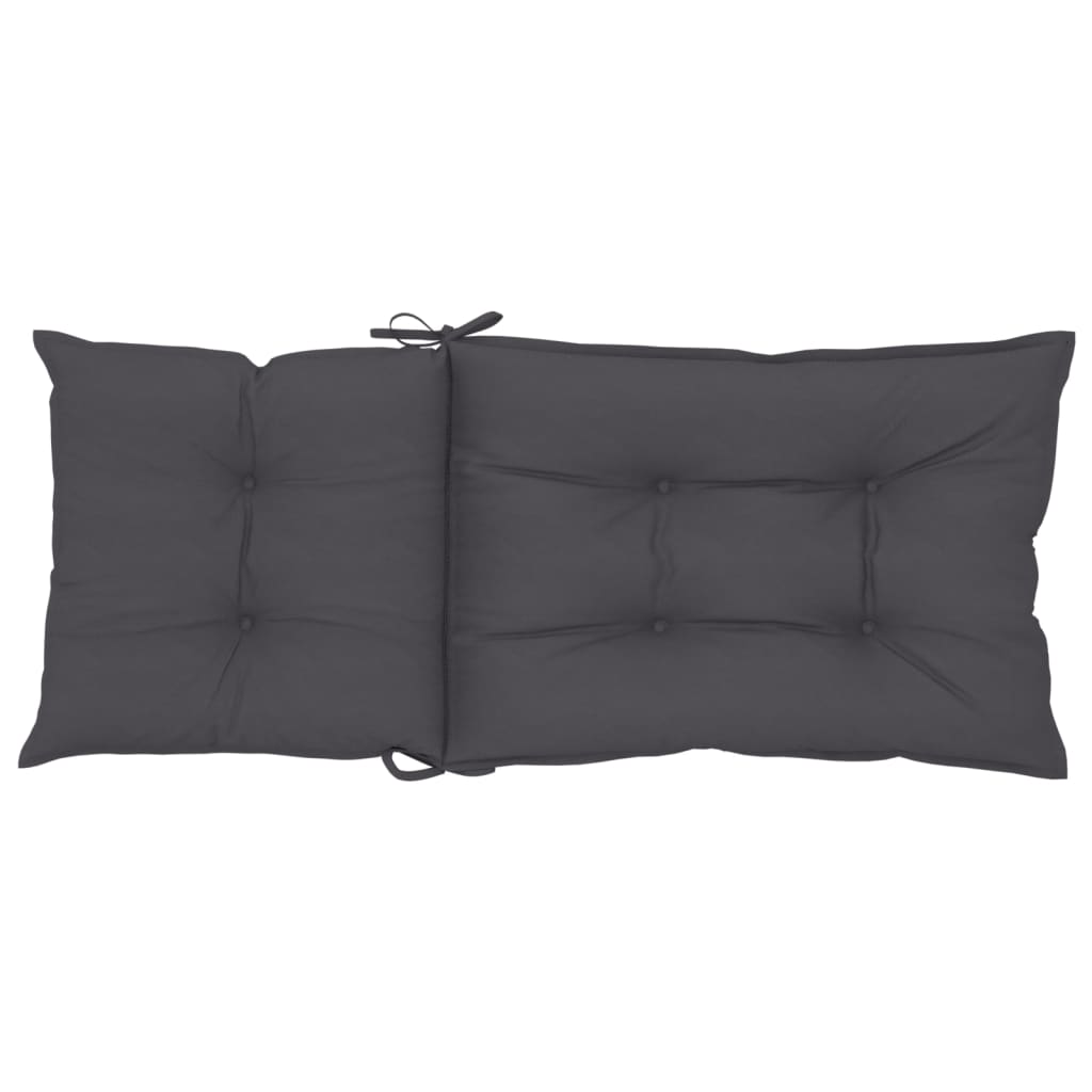 vidaXL Garden Highback Chair Cushions 6 pcs Anthracite 47.2"x19.7"x2.8" Fabric