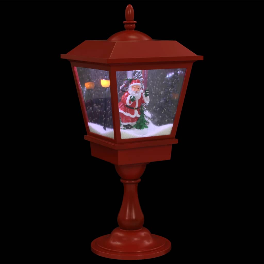 vidaXL Christmas Pedestal Lamp with Santa 2 ft LED