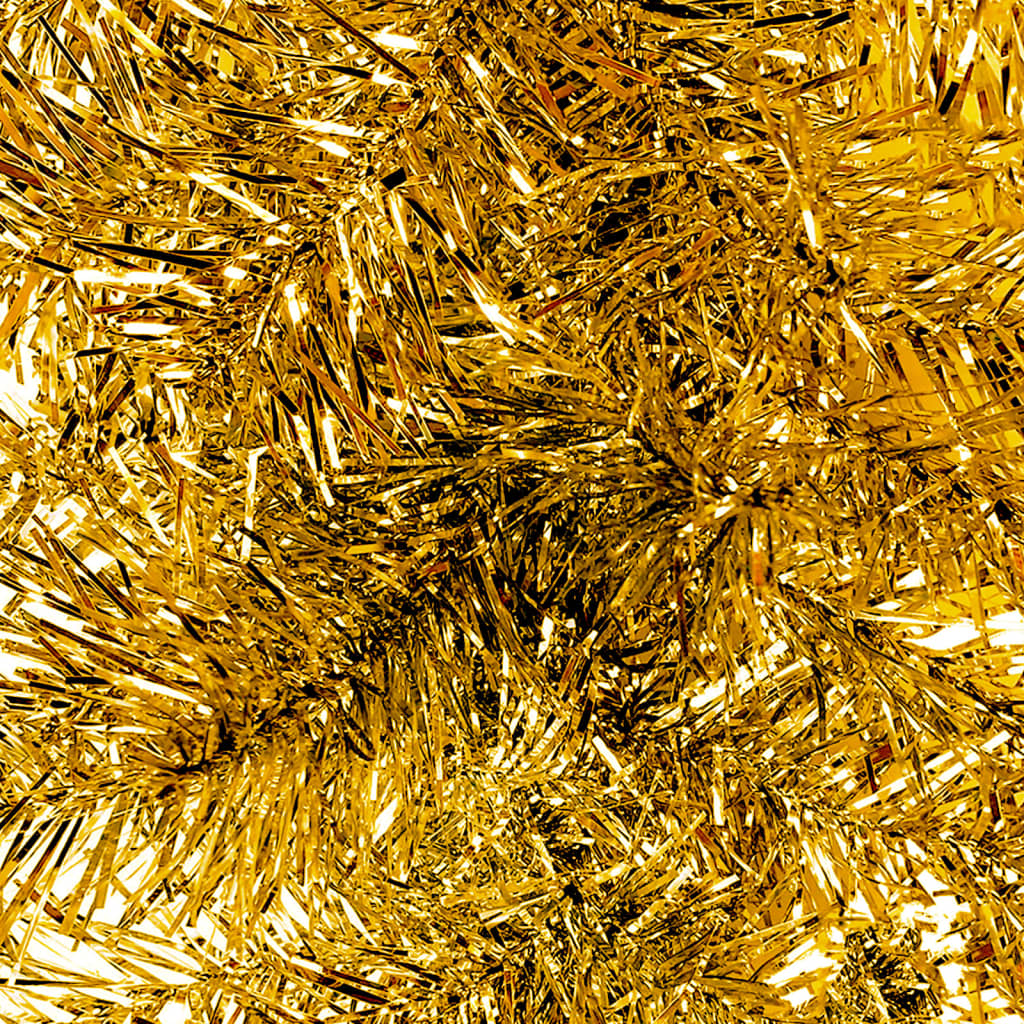 vidaXL Christmas Garland with LED Lights 66 ft Gold
