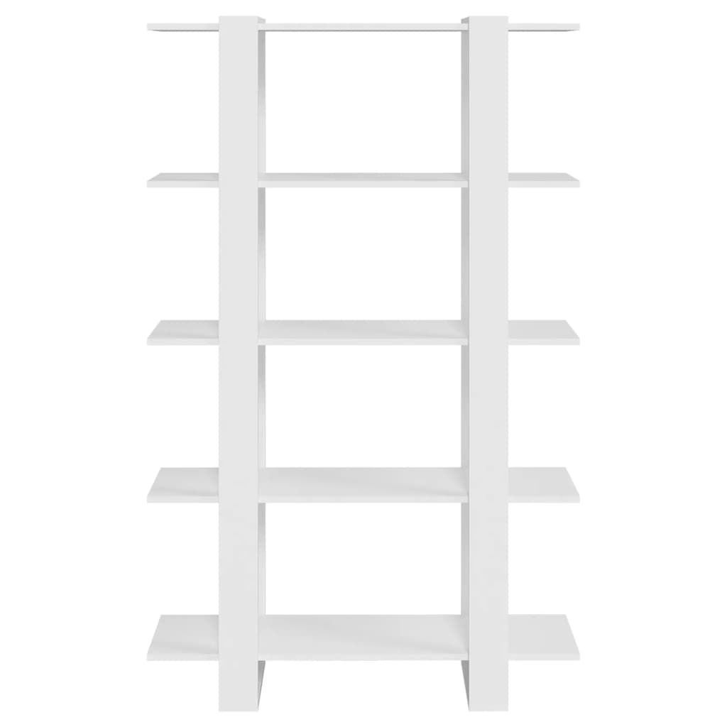 vidaXL Book Cabinet/Room Divider White 39.4"x11.8"x63"