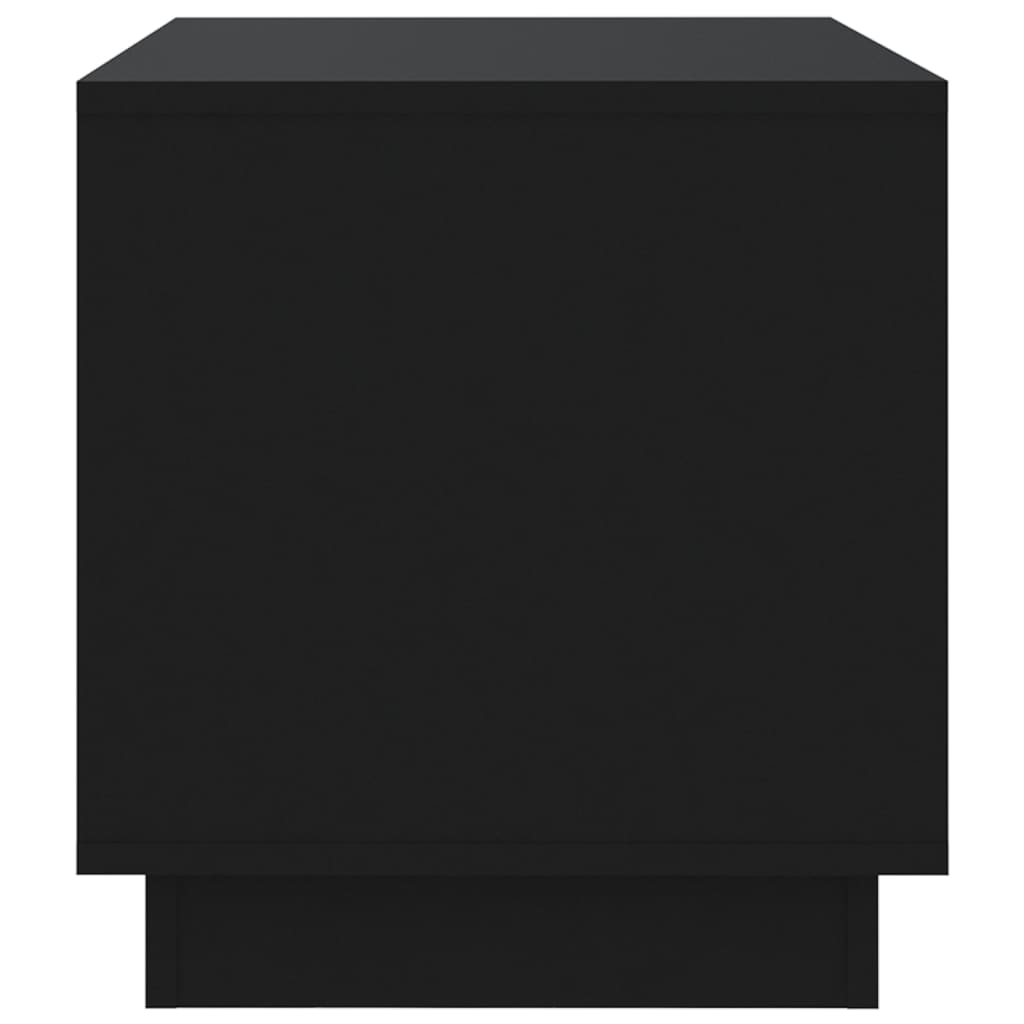 vidaXL TV Stand Black 27.6"x16.1"x17.3" Engineered Wood