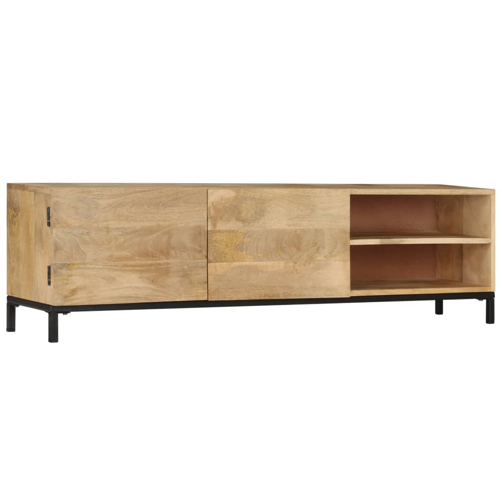 vidaXL TV Cabinet 57.1"x11.8"x16.1" Solid Mango Wood