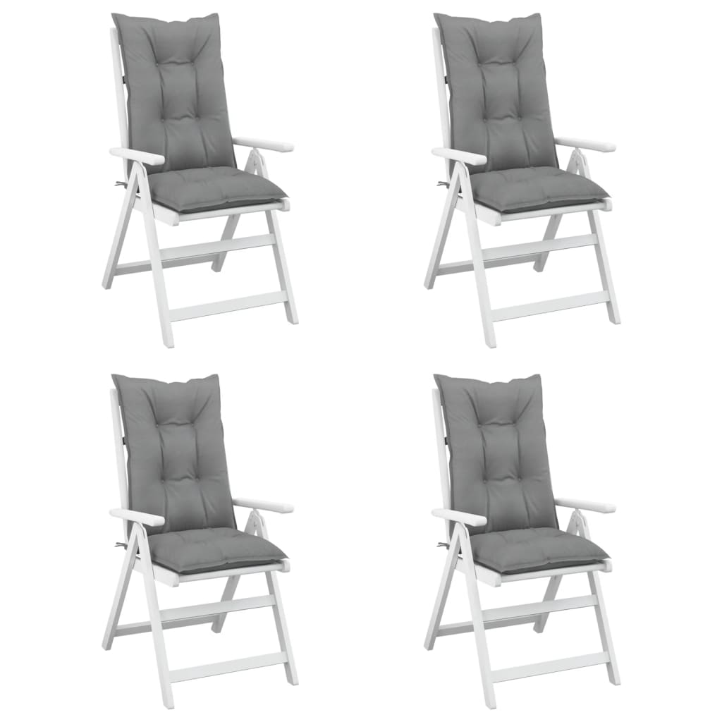 vidaXL Garden Chair Cushions 4 pcs Gray 47.2"x19.7"x2.8"