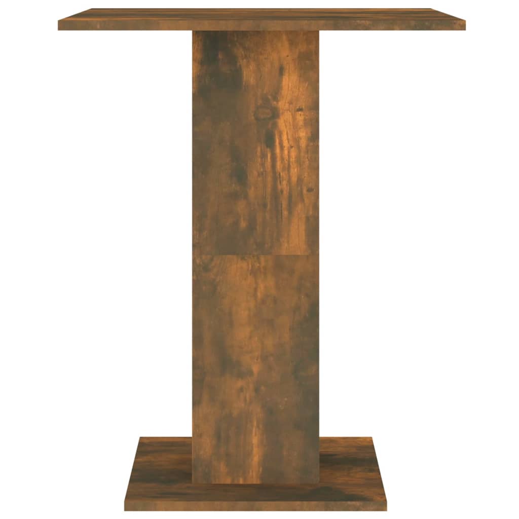 vidaXL Bistro Table Smoked Oak 23.6"x23.6"x29.5" Engineered Wood