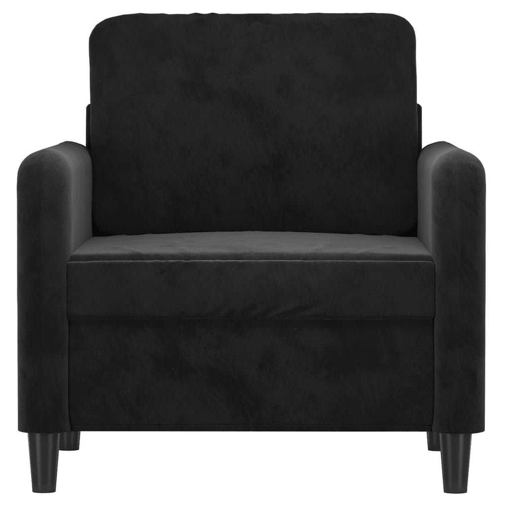 vidaXL Sofa Chair Black 23.6" Velvet