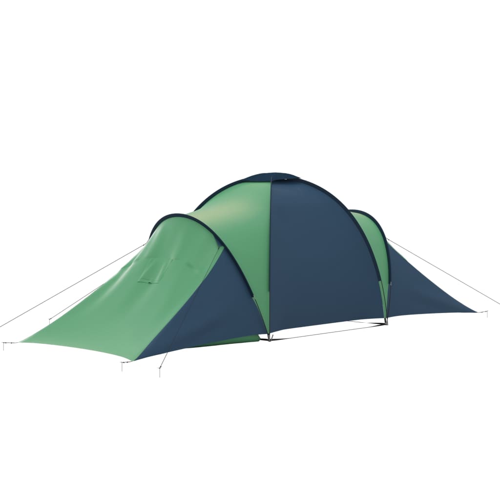 vidaXL Camping Tent 6 Persons Blue and Green