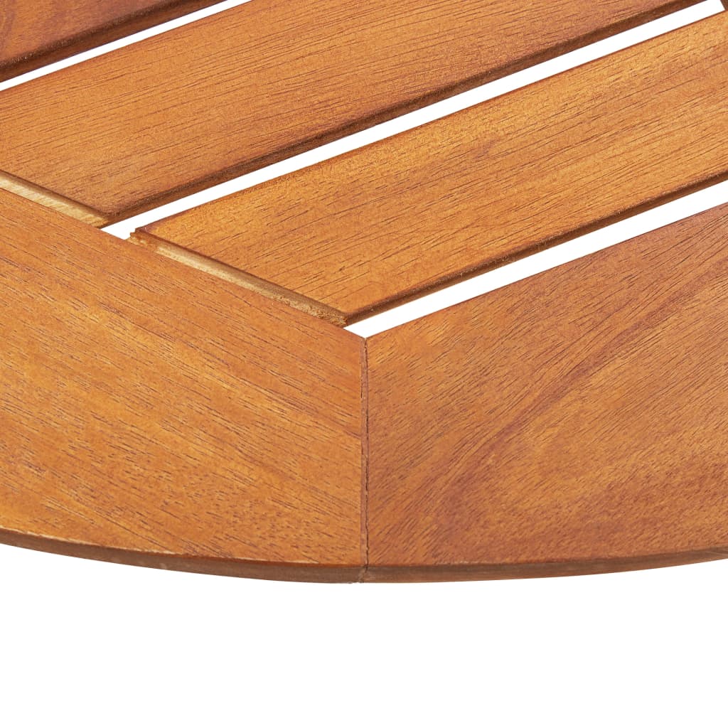 vidaXL Folding Patio Table 23.6"x29.5" Solid Acacia Wood