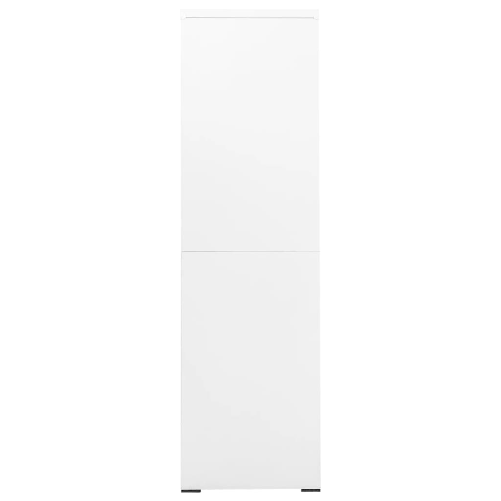 vidaXL Filing Cabinet White 35.4"x18.1"x64.6" Steel