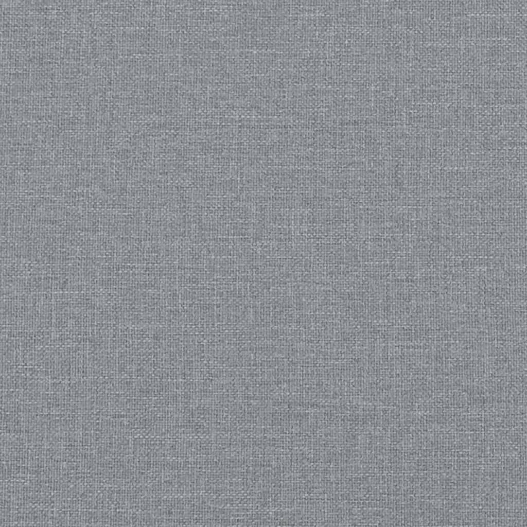 vidaXL Footstool Light Gray 23.6"x19.7"x16.1" Fabric