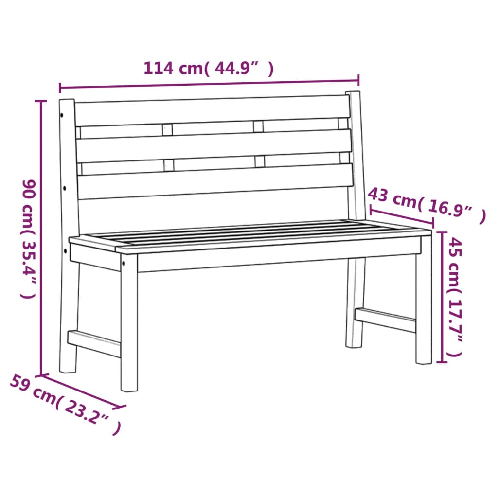 vidaXL 4 Piece Patio Dining Set Solid Wood Teak