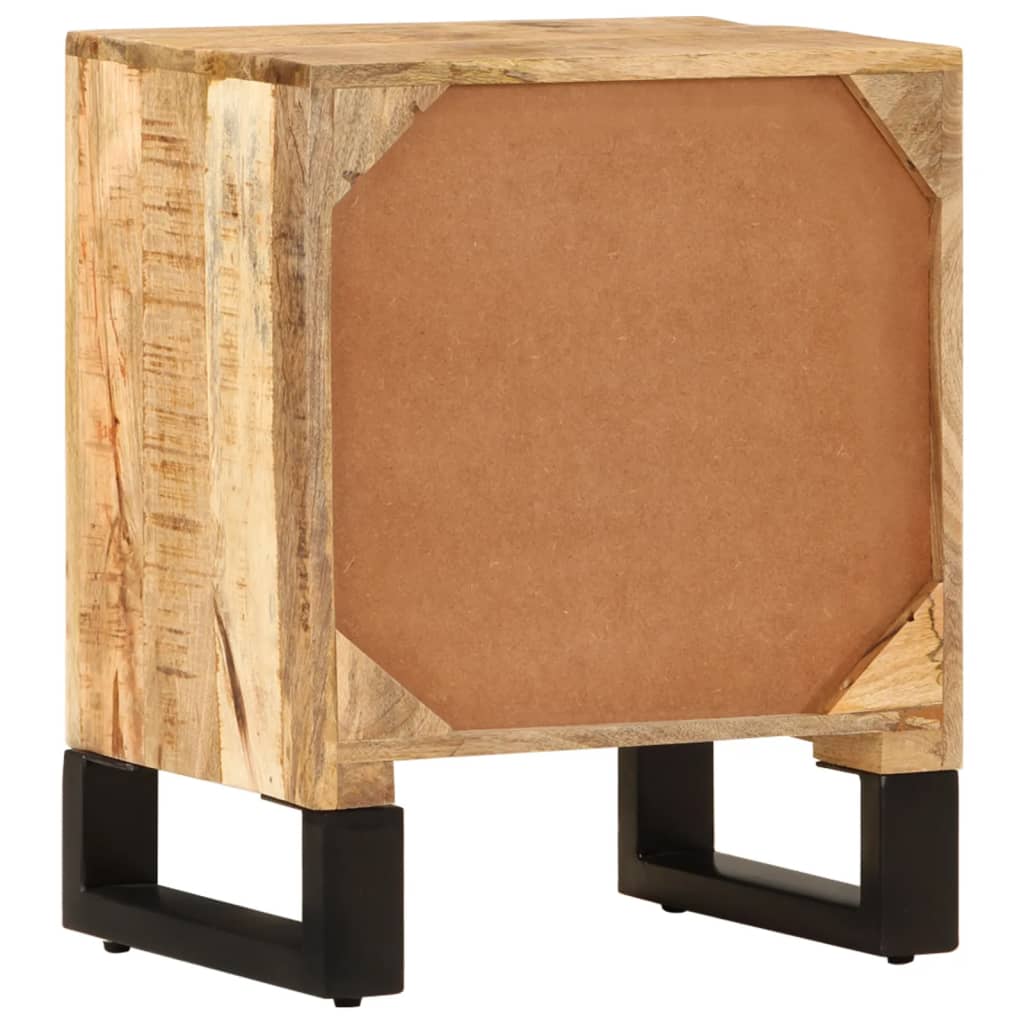 vidaXL Bedside Cabinet 15.7"x11.8"x19.7" Solid Wood Mango