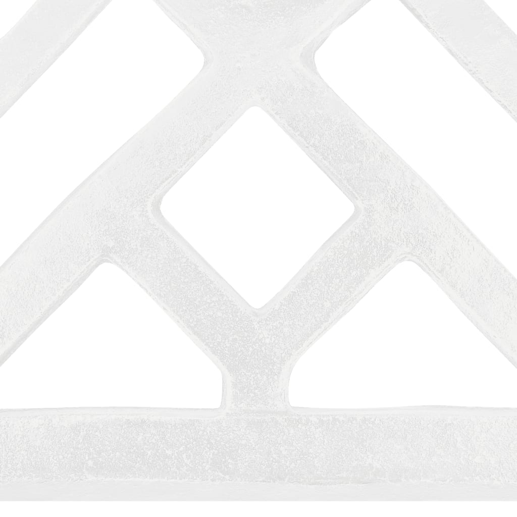 vidaXL Umbrella Base White 17.3"x17.3"x12.2" Cast Iron