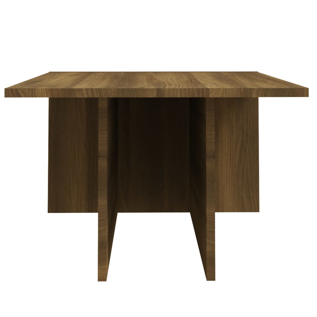 vidaXL Coffee Table Brown Oak 43.9"x19.7"x13" Engineered Wood